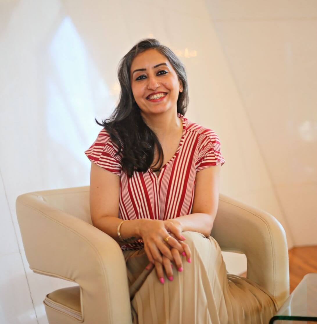 Manpreet Kaur Self-Love Coach Homepage Website Hero Section Image